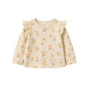 Baby Girls Ivory Floral Long Sleeve Top