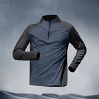 Men’s Half Zip Training Shirt – Quick Dry Long Sleeve Sun Protection Running Top