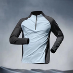 Men’s Half Zip Training Shirt – Quick Dry Long Sleeve Sun Protection Running Top