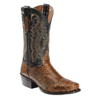 Men’s Patchwork Slip-On Boots – Round Toe Casual Low Heel Boots