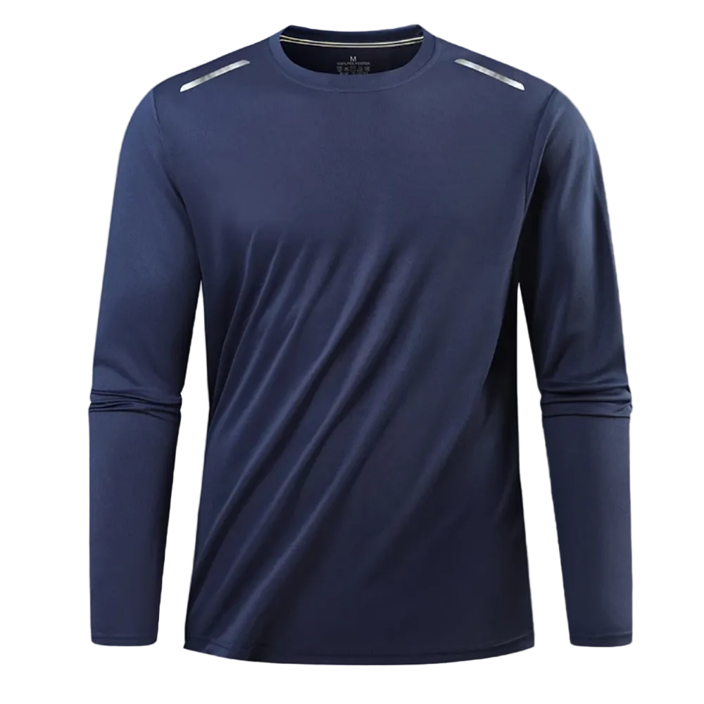 Men’s Quick Dry Long Sleeve T-Shirt – Breathable Lightweight Hiking & Running Tee