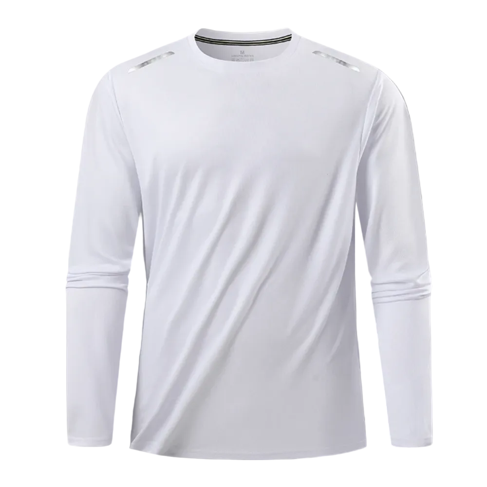 Men’s Quick Dry Long Sleeve T-Shirt – Breathable Lightweight Hiking & Running Tee