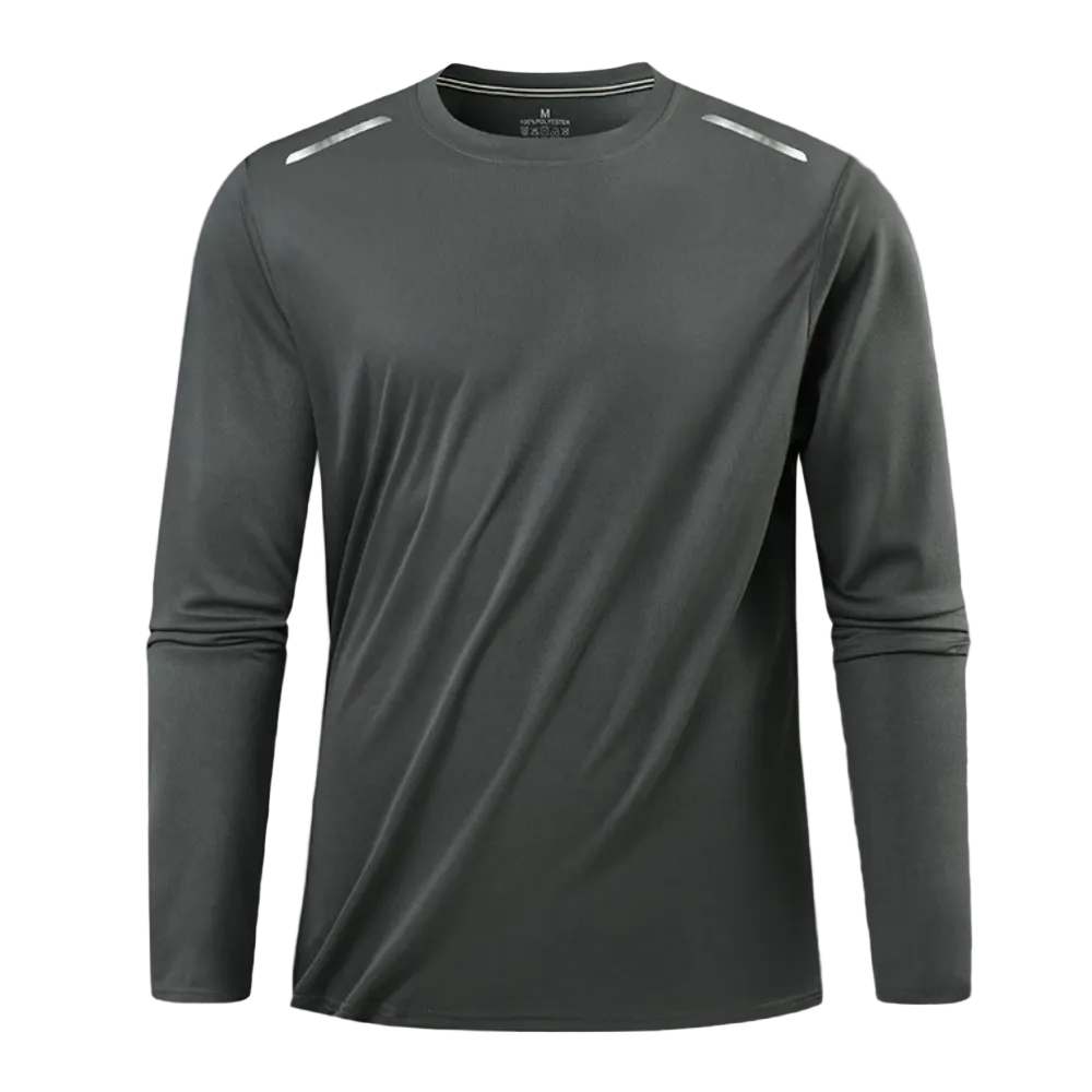 Men’s Quick Dry Long Sleeve T-Shirt – Breathable Lightweight Hiking & Running Tee