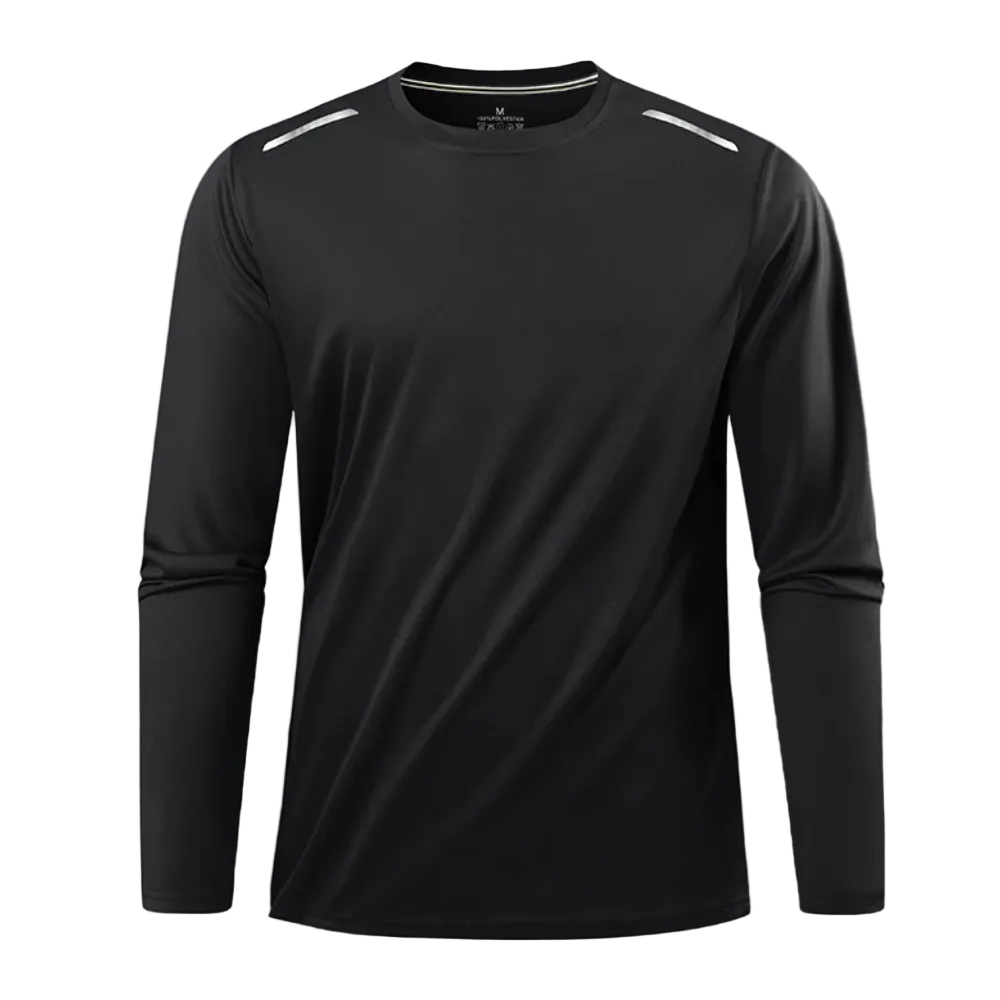 Men’s Quick Dry Long Sleeve T-Shirt – Breathable Lightweight Hiking & Running Tee