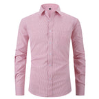 Pink patterned shirt on a white background