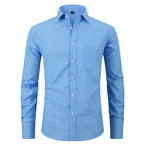 Blue checkered shirt on a white background