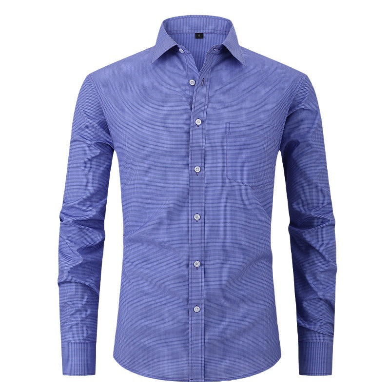 Blue checkered shirt on a white background