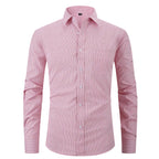 Pink checkered shirt on a white background