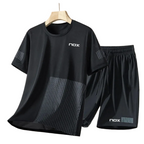 Men’s Summer 2-Piece Set – Short Sleeve Printed T-Shirt & Shorts Casual Sports Outfit