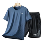 Men’s Summer 2-Piece Set – Short Sleeve Printed T-Shirt & Shorts Casual Sports Outfit