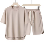 Men’s Summer 2-Piece Tracksuit Set – Short Sleeve T-Shirt & Shorts, Casual Loose Fit