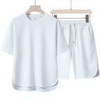 Men’s Summer 2-Piece Tracksuit Set – Short Sleeve T-Shirt & Shorts, Casual Loose Fit