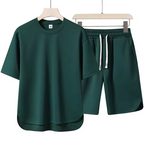 Men’s Summer 2-Piece Tracksuit Set – Short Sleeve T-Shirt & Shorts, Casual Loose Fit