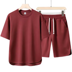 Men’s Summer 2-Piece Tracksuit Set – Short Sleeve T-Shirt & Shorts, Casual Loose Fit