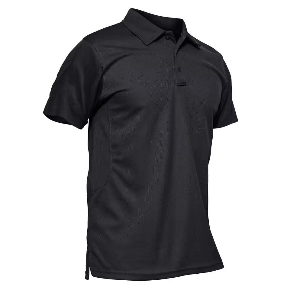 Men’s Summer Quick Dry Polo Shirt – Breathable Short Sleeve Work & Outdoor Tactical Tee