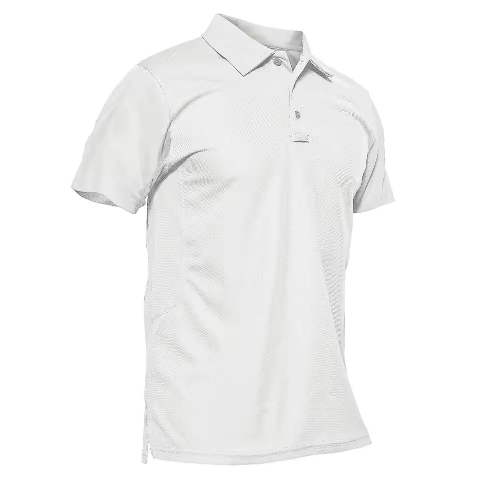 Men’s Summer Quick Dry Polo Shirt – Breathable Short Sleeve Work & Outdoor Tactical Tee