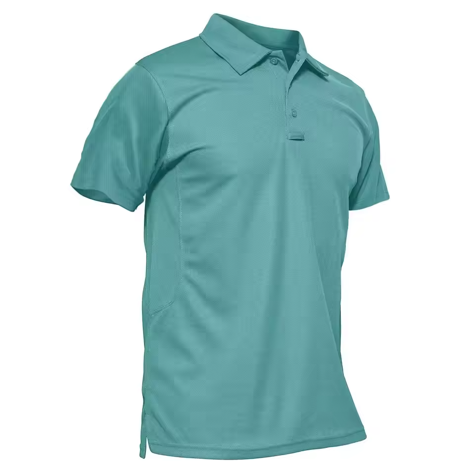 Men’s Summer Quick Dry Polo Shirt – Breathable Short Sleeve Work & Outdoor Tactical Tee