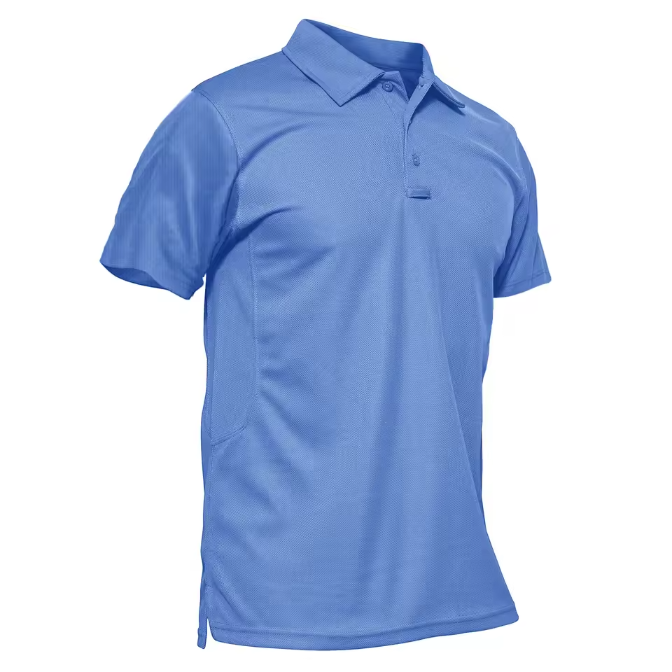 Men’s Summer Quick Dry Polo Shirt – Breathable Short Sleeve Work & Outdoor Tactical Tee