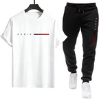 Men’s Summer Tracksuit Set – Short Sleeve T-Shirt & Jogger Pants Casual Sports Outfit