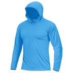 Men’s UPF 50+ Sun Protection Hoodie – Lightweight Long Sleeve UV Fishing & Hiking Shirt