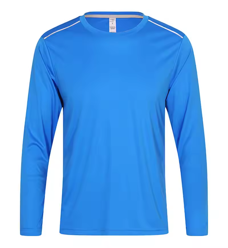 Quick Dry Long Sleeve Sports T-Shirt – Spandex Running & Training Top for Men