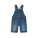 Toddler Boys Medium Wash Denim Short Overalls