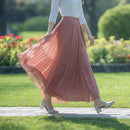 Women's Pleated Maxi Skirt