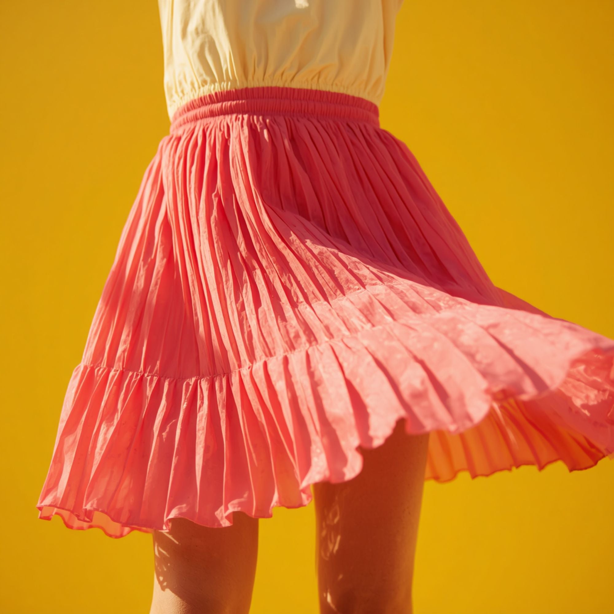 Women's Pleated Mini Skirt